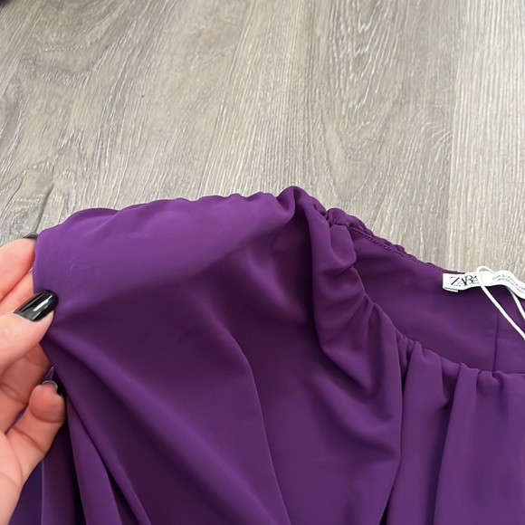 Zara crop top 💜. Size S - Picture 6 of 9